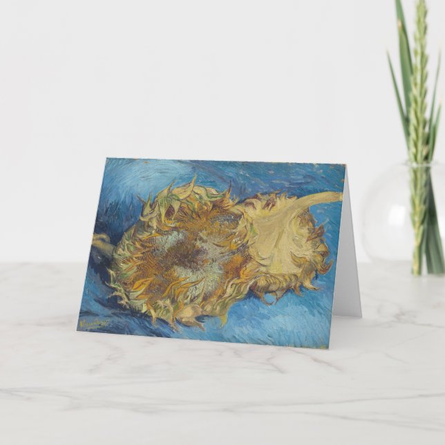 Tarjeta Sunflower | Vincent van Gogh (Anverso)