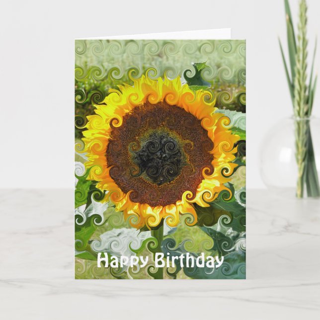 TARJETA SUNFLOWERS (Anverso)