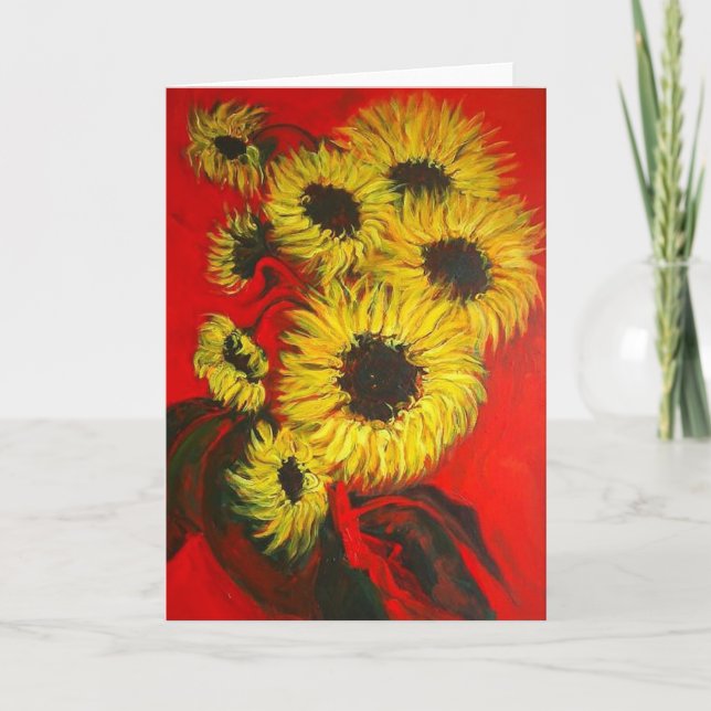 TARJETA SUNFLOWERS (Anverso)