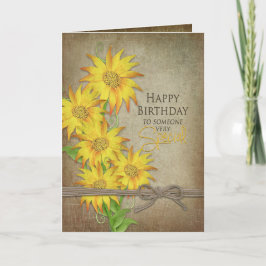 Tarjeta Sunflowers - Cumpleaños - Alguien Especial