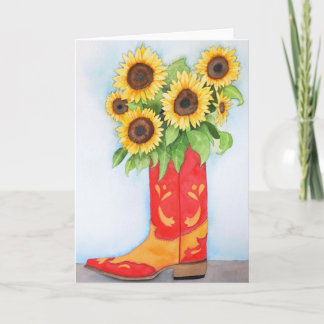 Tarjeta Sunflowers Out Of The West Card