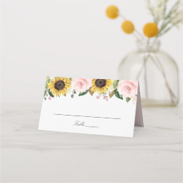 Tarjeta Sunflowers Rubor Pink Flowers Boda Place