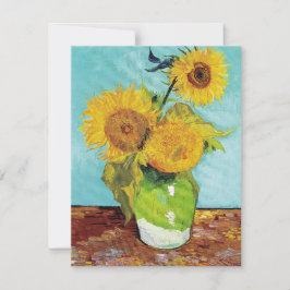 Tarjeta Sunflowers Vincent van Gogh