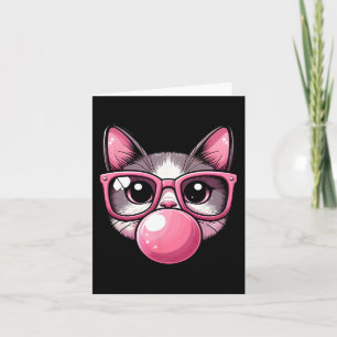 Tarjeta Sungueras Rosa De Gato Cuidadas Y Graciosas Y Burb