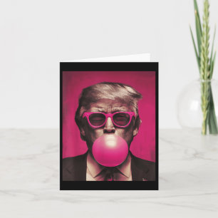 Tarjeta Sungueras rosas Trump Bubble Gum