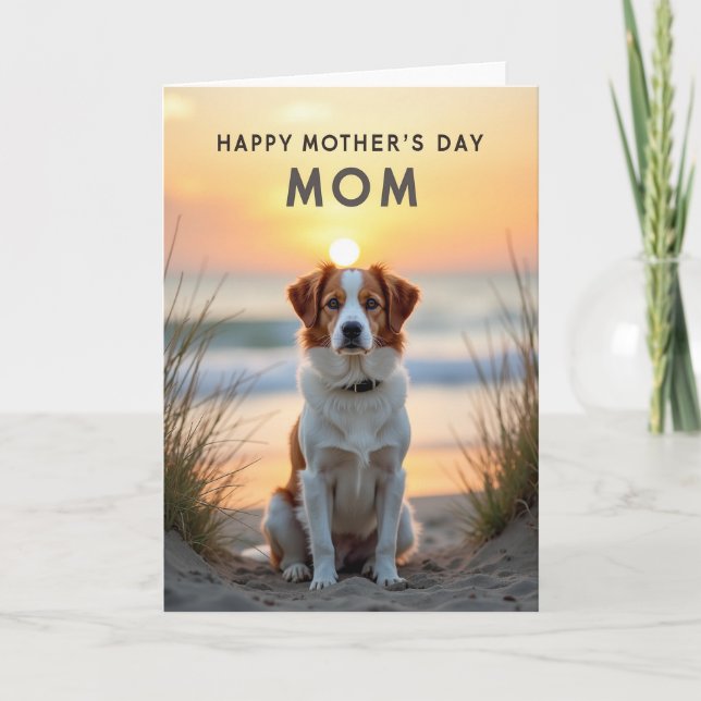 Tarjeta Sunlit Beach Mothers Day Card (Anverso)