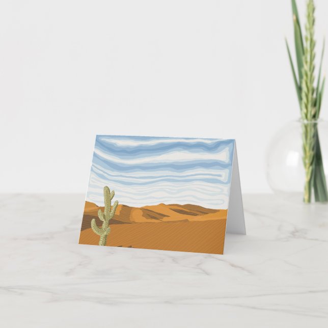 Tarjeta Sunny Desert Day Blank (Anverso)