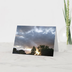 Tarjeta Sunrise Along River Valley