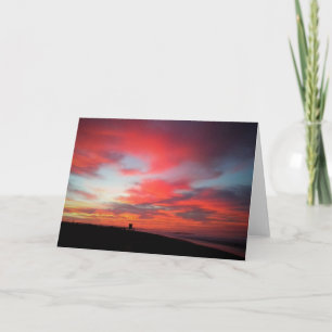 Tarjeta Sunrise at Newport Beach, California