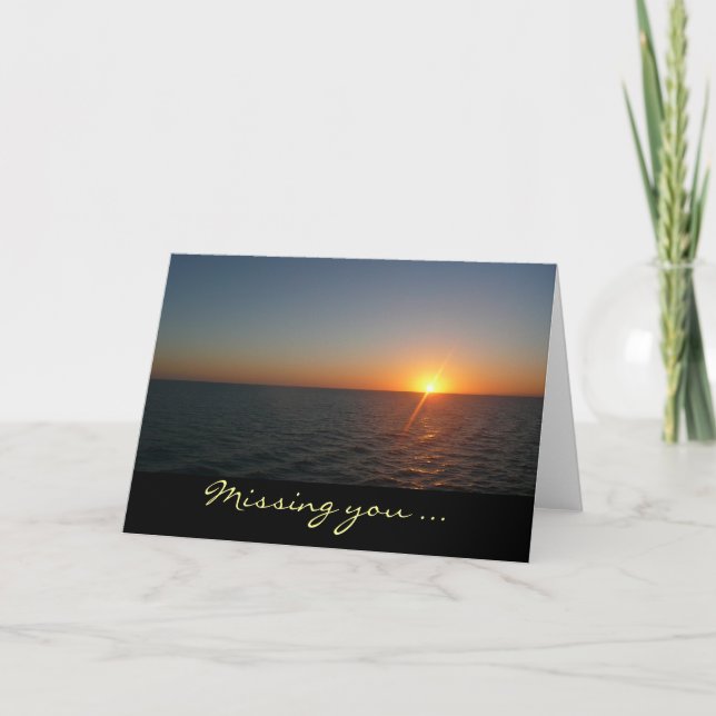 Tarjeta Sunrise at Sea Card (Anverso)
