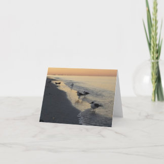 Tarjeta Sunrise at Sunset Beach