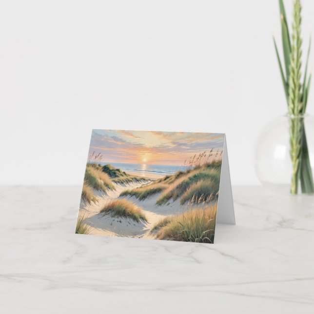 Tarjeta Sunrise Beach Note Card (Anverso)