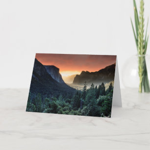 Tarjeta Sunrise Parque nacional Yosemite