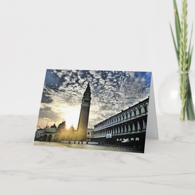 Tarjeta Sunrise, Plaza de San Marcos (Anverso)