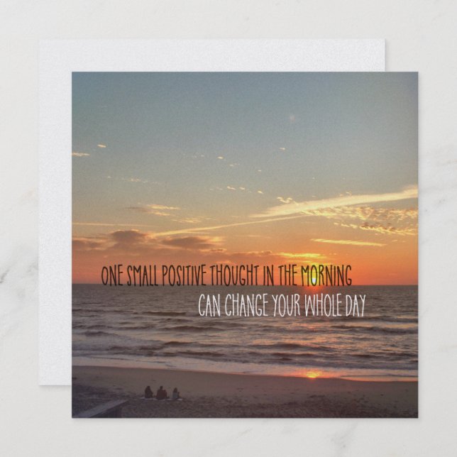 Tarjeta SUNRISE WISHING 5.25 x 5.25 (Anverso / Reverso)