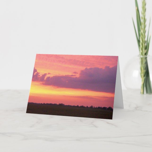 Tarjeta Sunset 2004 Foto De Mark Edward Westerfield. (Anverso)