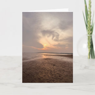 Tarjeta Sunset Beach Blank Greeting