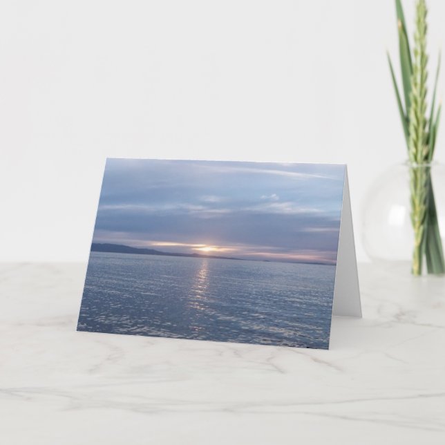 Tarjeta Sunset de Nueva Zelanda (Anverso)