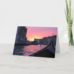 Tarjeta Sunset de Venecia