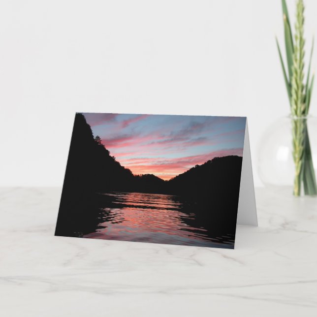 Tarjeta Sunset en Centre Hill Lake Card (Anverso)