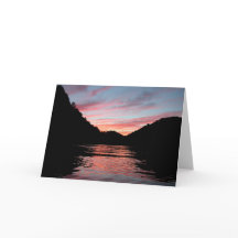 Sunset en Centre Hill Lake Card