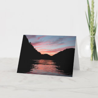 Tarjeta Sunset en Centre Hill Lake Card