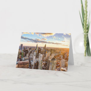 Tarjeta Sunset en Chicago