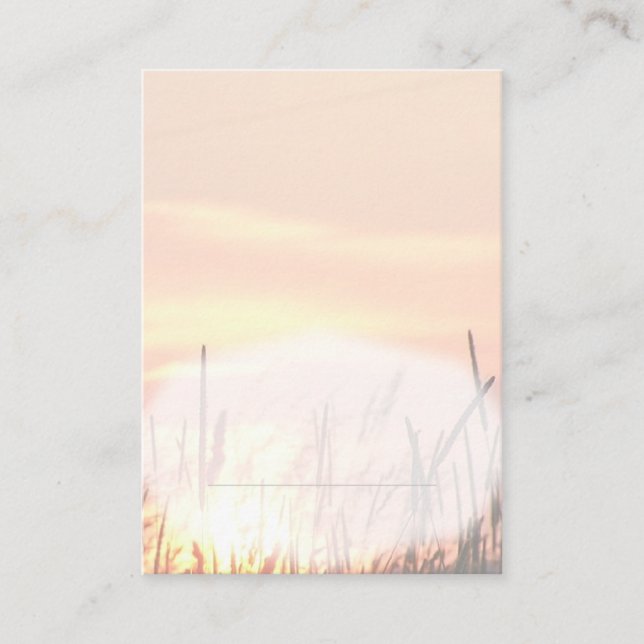 Tarjeta Sunset Field Place (Anverso)