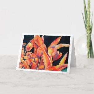 Tarjeta Sunset Hues Tulip Blank