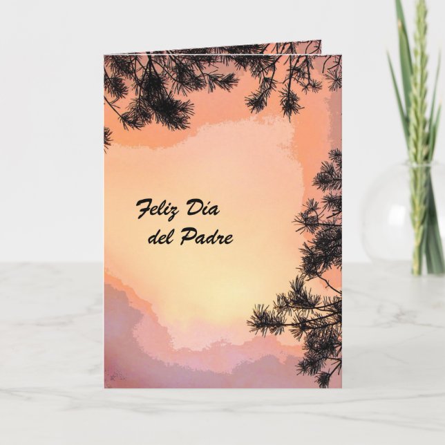 Tarjeta Sunset penosa Dia del Padre (Anverso)