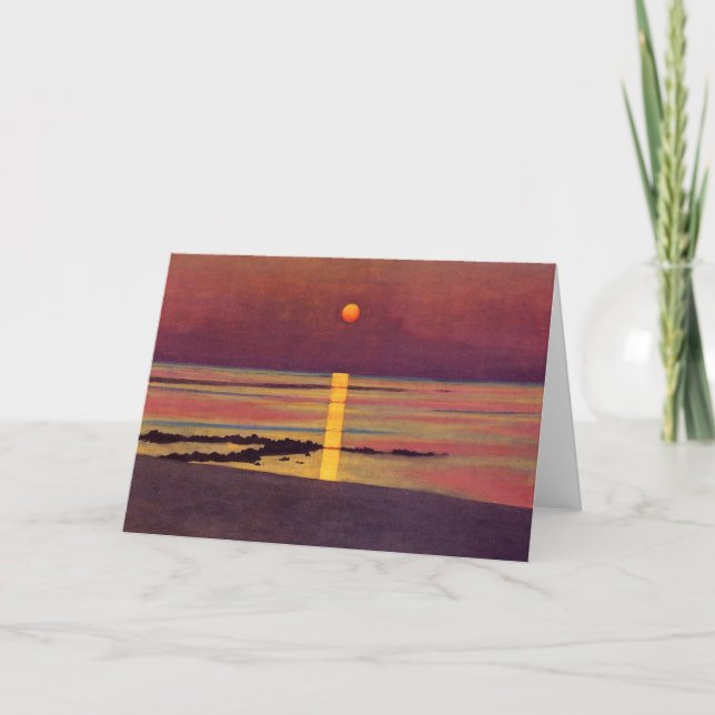 Tarjeta Sunset (por Félix Vallotton) (Anverso)