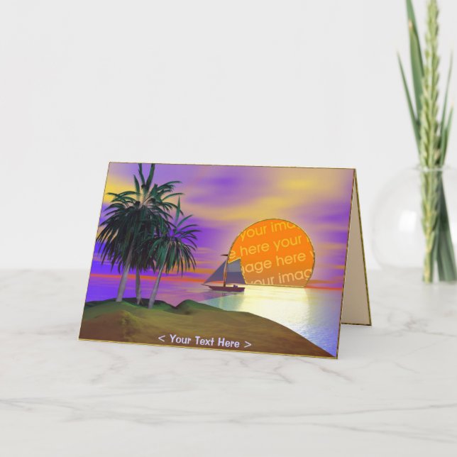 Tarjeta Sunset Sail (Anverso)