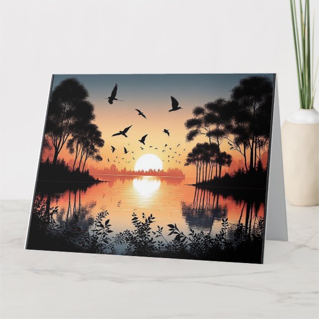 Tarjeta Sunset Serenity  (Anverso)