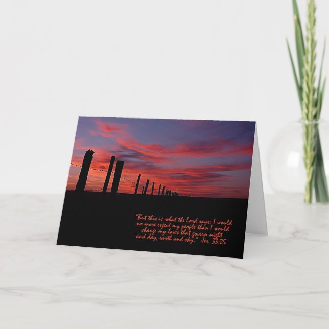Tarjeta Sunset Sky Inspirador (Anverso)