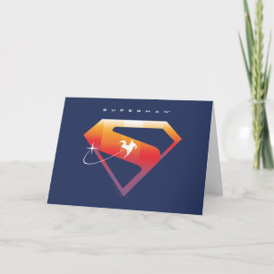Tarjeta Sunset Soar Superman Shield