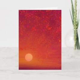Tarjeta Sunset Soul Greeting Card