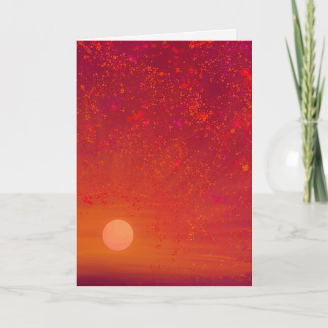 Tarjeta Sunset Soul Greeting Card (Anverso)