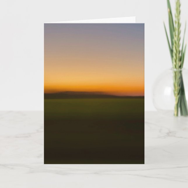 Tarjeta Sunset while passing through southern Illinois (Anverso)