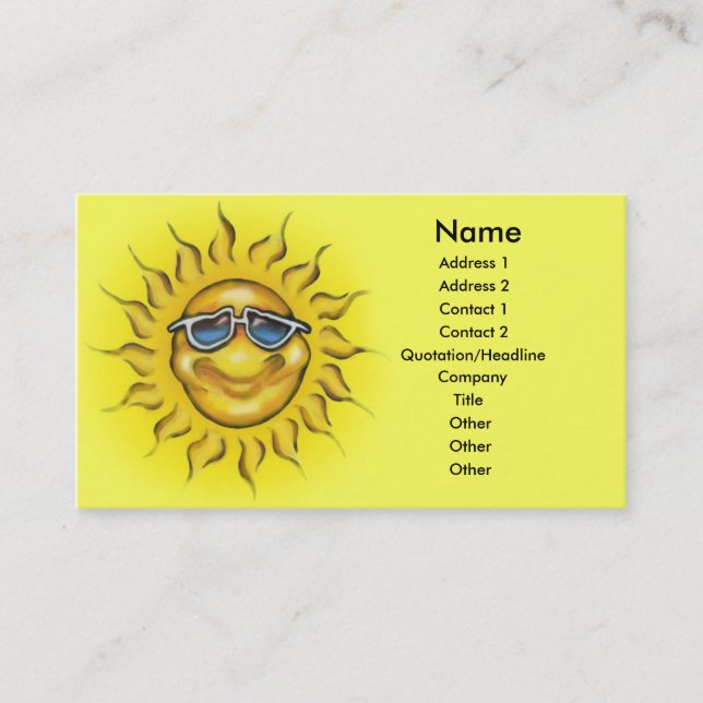 Tarjeta Sunshine (Anverso)