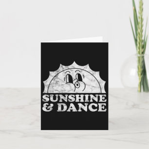 Tarjeta Sunshine and Dance Retro Vintage Danzance