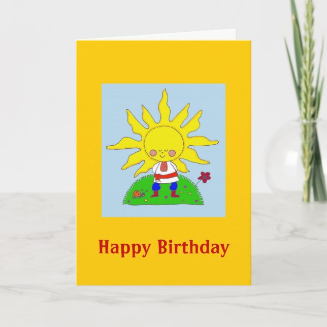 Tarjeta Sunshine Boy (Anverso)