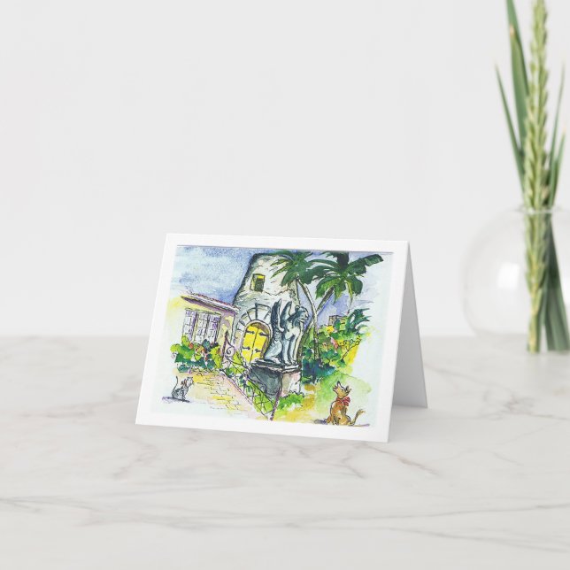 Tarjeta Sunshine Foundation Watercolor Blank Notecard (Anverso)