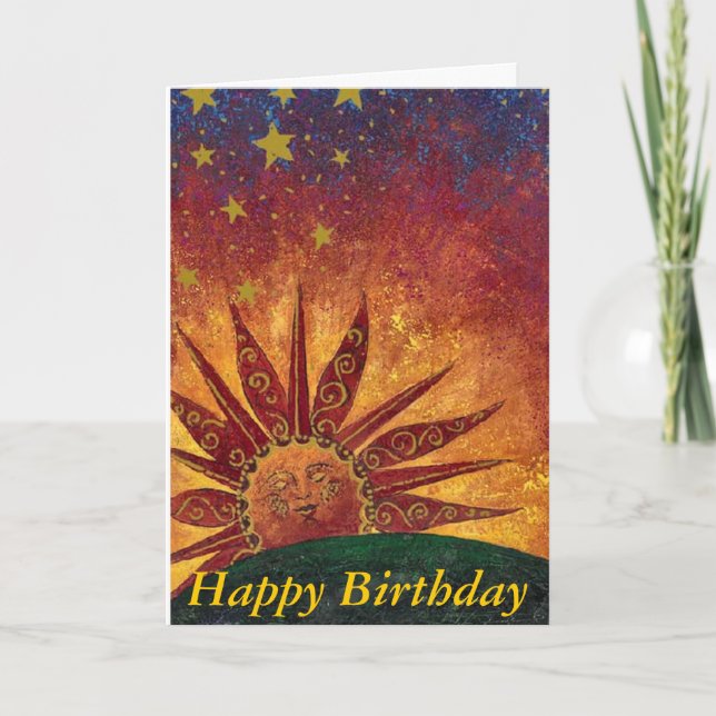 Tarjeta Sunshine Happy Birday (Anverso)