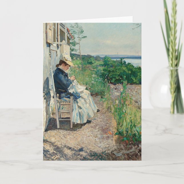 Tarjeta Sunshine, Kalvøya | Eilif Peterssen (Anverso)