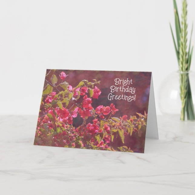 Tarjeta Sunshine Pink Flowship Birday Art Card (Anverso)