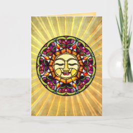 Tarjeta Sunshine - (Tarjeta de saludo en blanco)