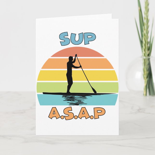Tarjeta SUP ASAP Stand Up Paddling (Anverso)