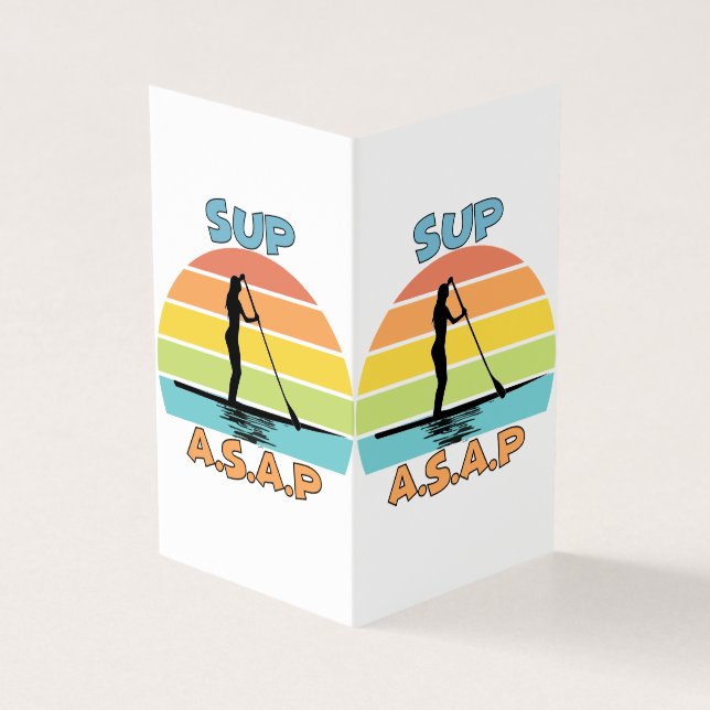 Tarjeta SUP ASAP Stand Up Paddling (Exterior)