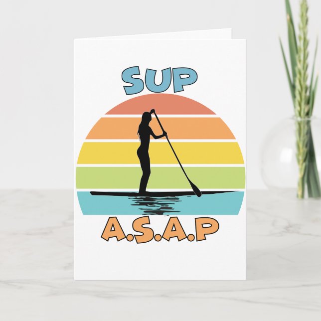 Tarjeta SUP ASAP Stand Up Paddling (Anverso)