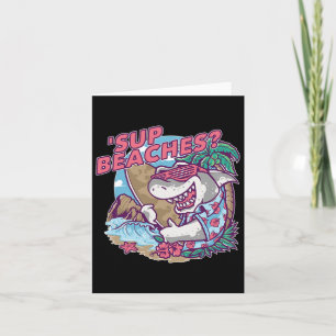 Tarjeta Sup Bebe Funny Shark Summer Beach Lover Meme Va